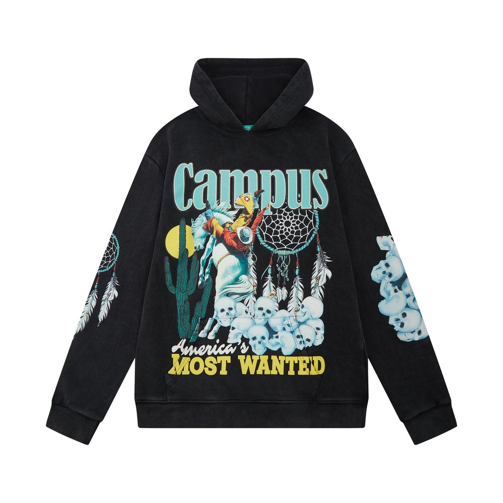 Outlaw Hoodie Vintage Wash (Black)